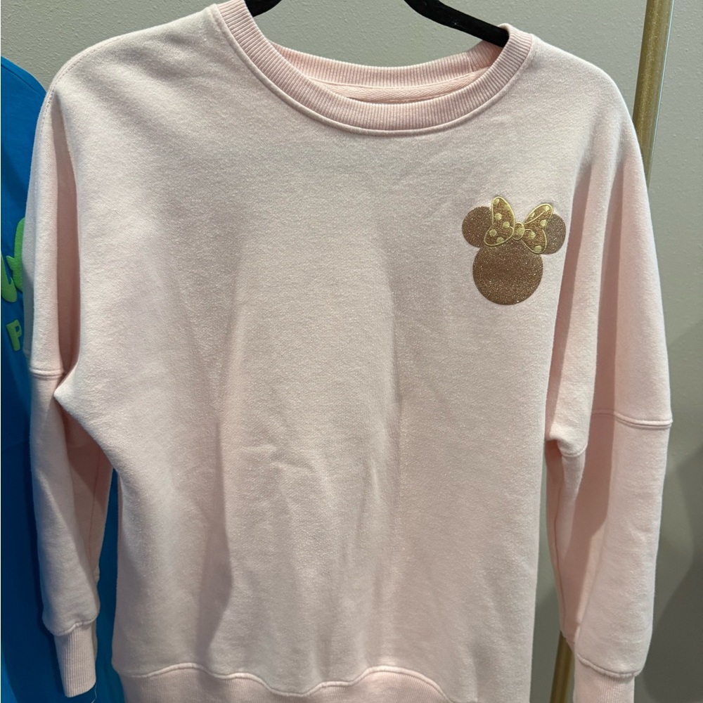 Disney Resort Shanghai Pink Minnie Mouse Sweatshirt Sz XS